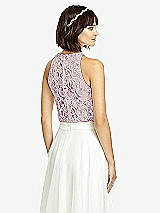 Rear View Thumbnail - Merlot & Oyster Dessy Collection Bridesmaid Top T2974