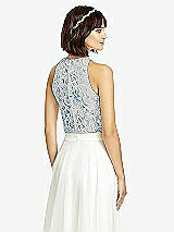 Rear View Thumbnail - Ocean Blue & Oyster Dessy Collection Bridesmaid Top T2974