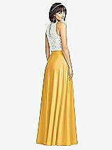 Rear View Thumbnail - NYC Yellow Crepe Maxi Skirt