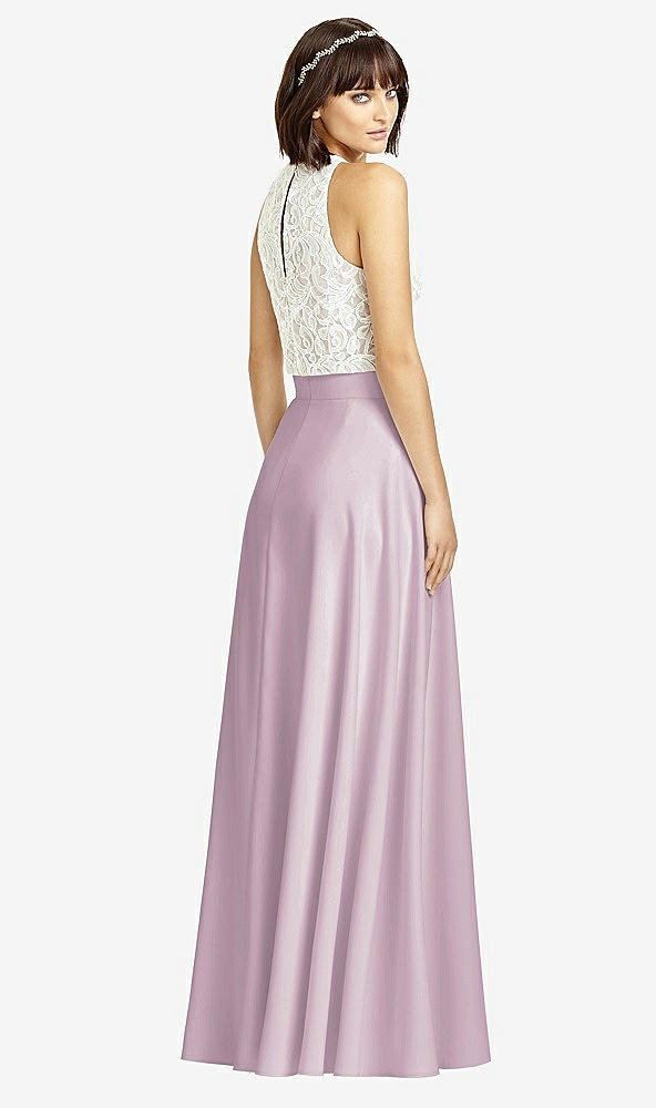 Back View - Suede Rose Crepe Maxi Skirt