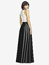Rear View Thumbnail - Black Crepe Maxi Skirt
