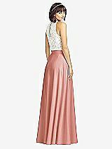 Rear View Thumbnail - Desert Rose Crepe Maxi Skirt