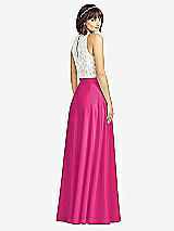 Rear View Thumbnail - Think Pink Crepe Maxi Skirt