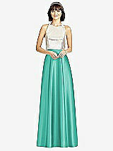Front View Thumbnail - Pantone Turquoise Dessy Collection Bridesmaid Skirt S2976