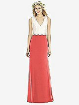 Front View Thumbnail - Perfect Coral & Ivory Social Bridesmaids Style 8172