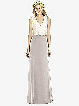 Front View Thumbnail - Taupe & Ivory Social Bridesmaids Style 8172