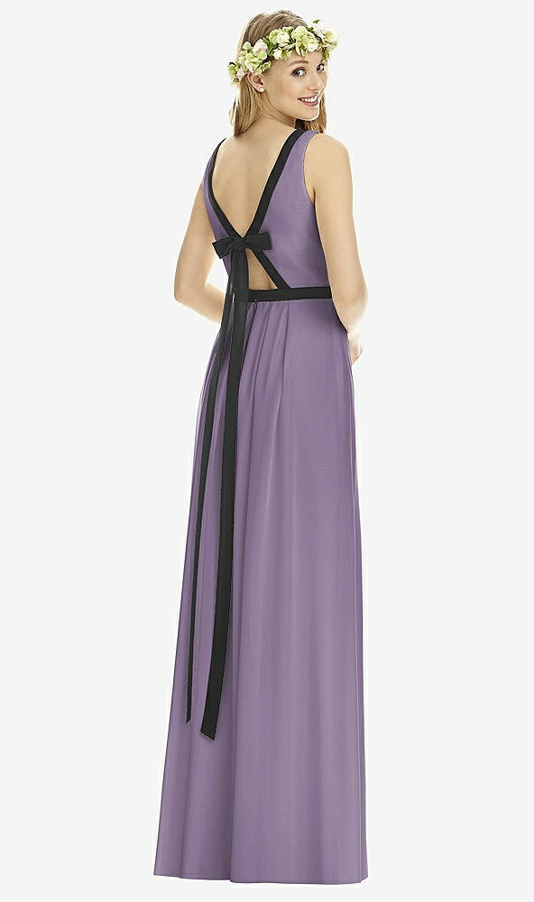 Back View - Lavender & Black Social Bridesmaids Style 8173