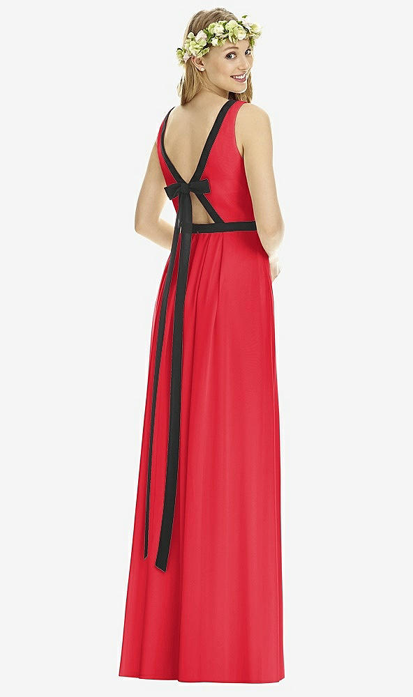 Back View - Parisian Red & Black Social Bridesmaids Style 8173