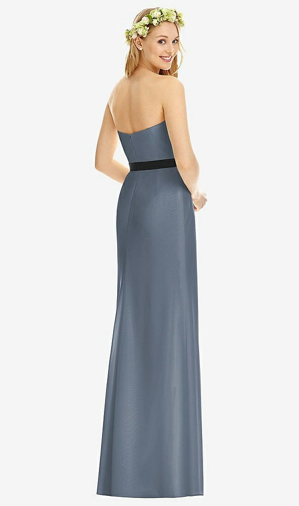 Back View - Silverstone & Black Social Bridesmaids Style 8174