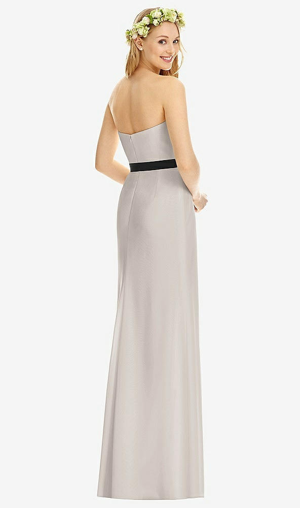 Back View - Taupe & Black Social Bridesmaids Style 8174