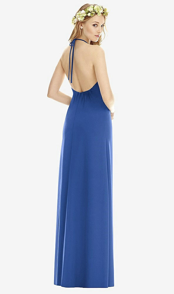 Back View - Classic Blue Social Bridesmaids Style 8175
