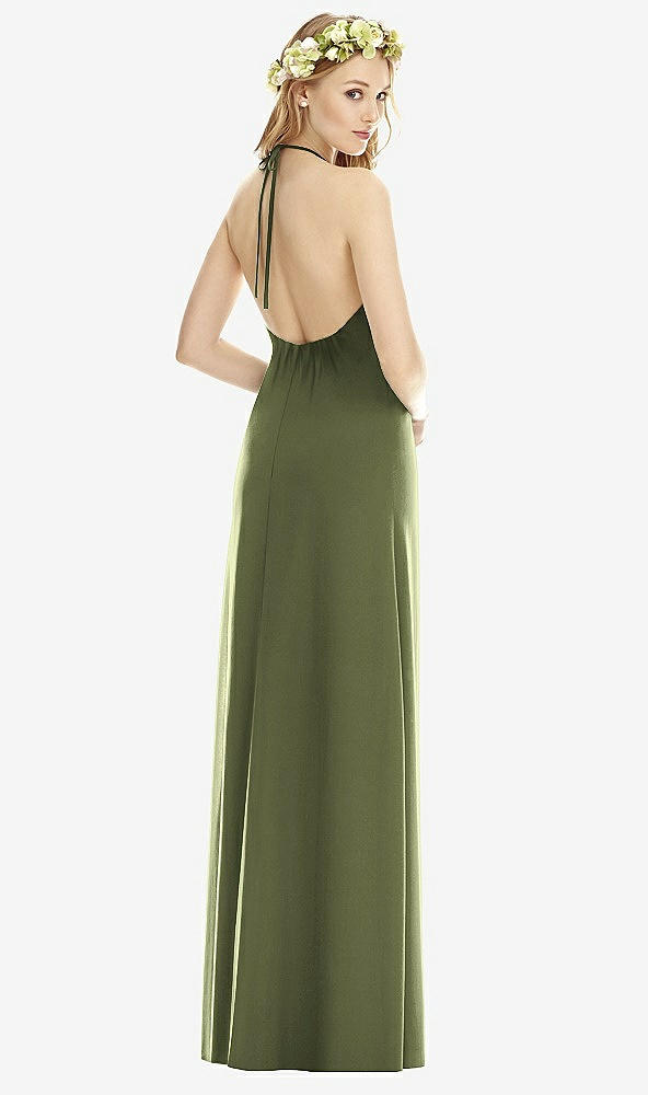 Back View - Olive Green Social Bridesmaids Style 8175