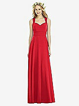 Rear View Thumbnail - Parisian Red Social Bridesmaids Dress 8177
