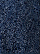 Front View Thumbnail - Midnight Navy Florentine Lace by the yard
