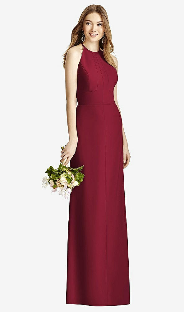 Front View - Burgundy Studio Design Bridesmaid Dress 4507