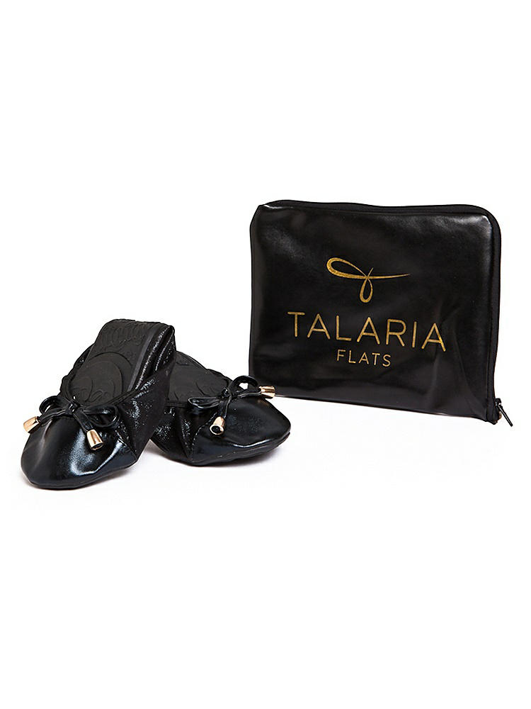 Front View - Black Talaria Premium Folding Flats