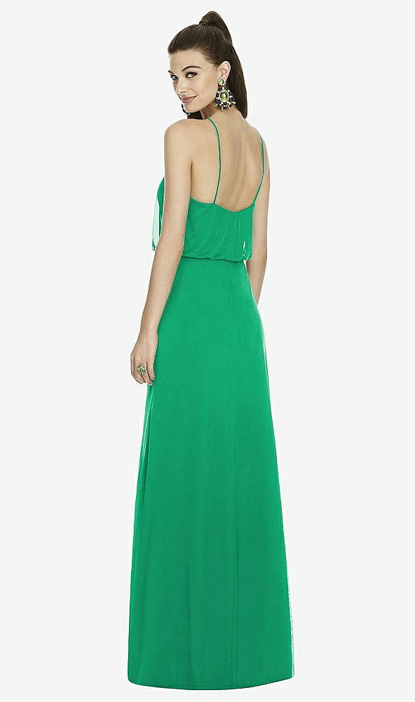 Back View - Pantone Emerald Alfred Sung Bridesmaid Dress D738