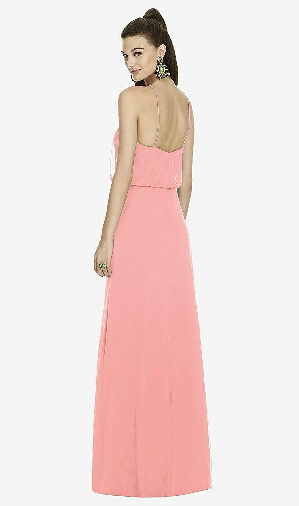 Back View - Apricot Alfred Sung Bridesmaid Dress D738