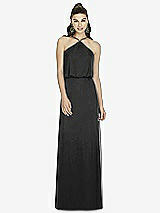 Front View Thumbnail - Black Alfred Sung Bridesmaid Dress D738