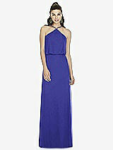 Front View Thumbnail - Electric Blue Alfred Sung Bridesmaid Dress D738