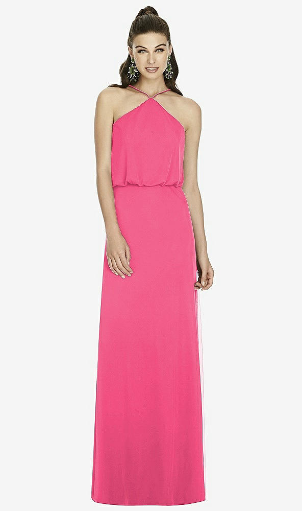Front View - Forever Pink Alfred Sung Bridesmaid Dress D738