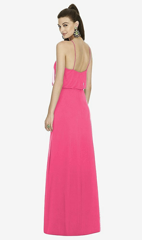 Back View - Forever Pink Alfred Sung Bridesmaid Dress D738