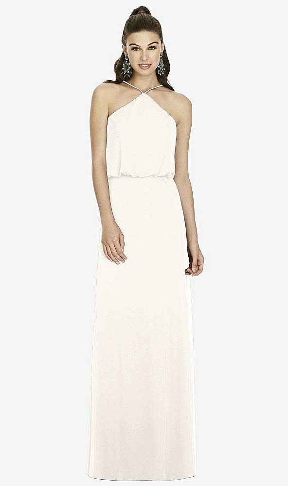 Front View - Ivory Alfred Sung Bridesmaid Dress D738