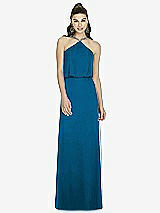 Front View Thumbnail - Ocean Blue Alfred Sung Bridesmaid Dress D738