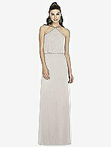 Front View Thumbnail - Oyster Alfred Sung Bridesmaid Dress D738