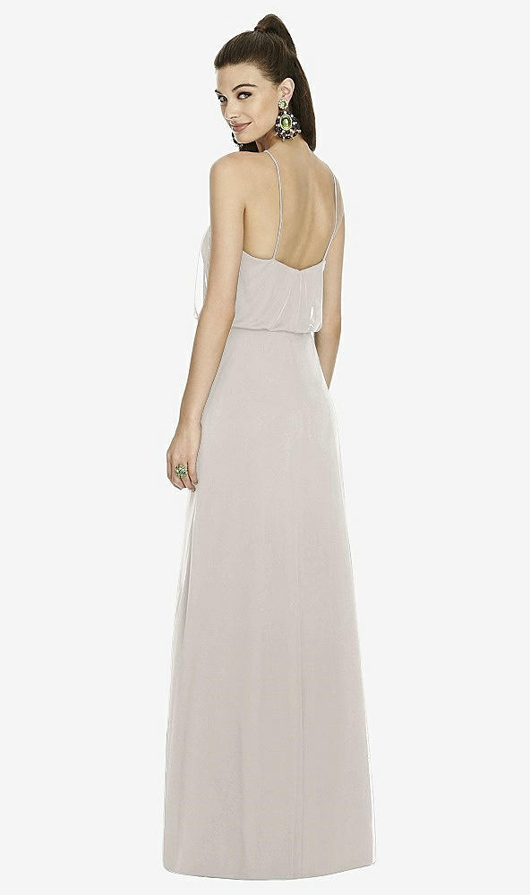 Back View - Oyster Alfred Sung Bridesmaid Dress D738