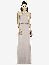 Front View Thumbnail - Taupe Alfred Sung Bridesmaid Dress D738