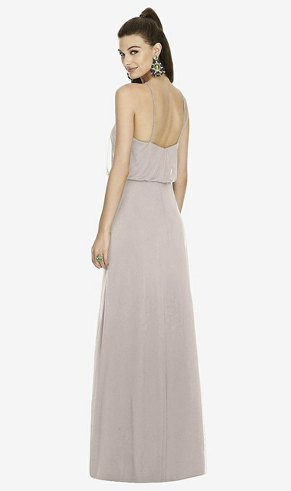 Back View - Taupe Alfred Sung Bridesmaid Dress D738