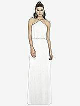 Front View Thumbnail - White Alfred Sung Bridesmaid Dress D738