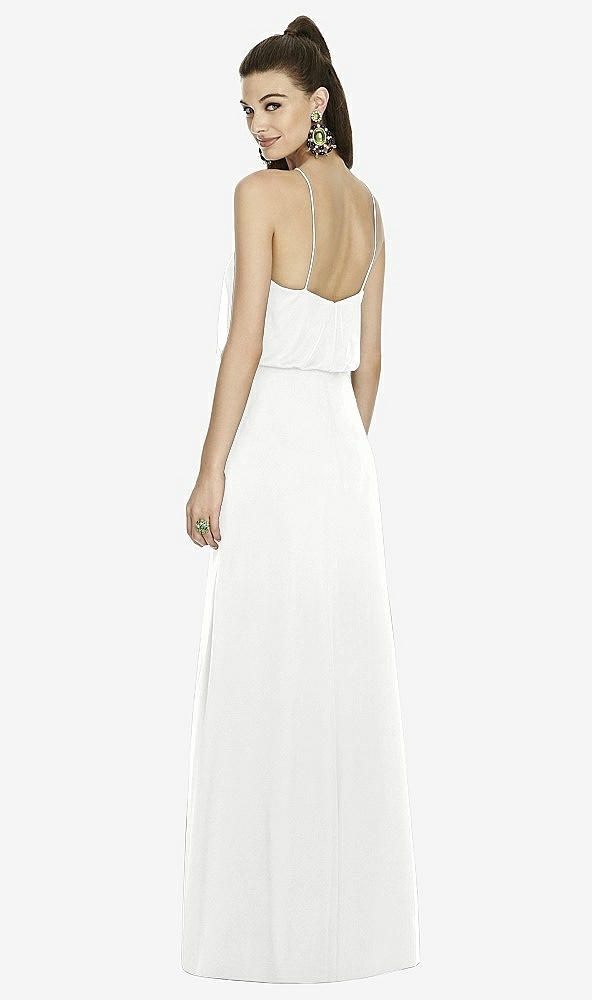 Back View - White Alfred Sung Bridesmaid Dress D738