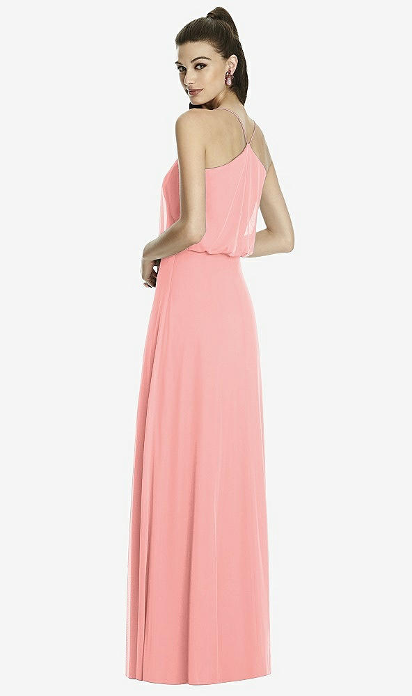 Back View - Apricot Alfred Sung Bridesmaid Dress D739