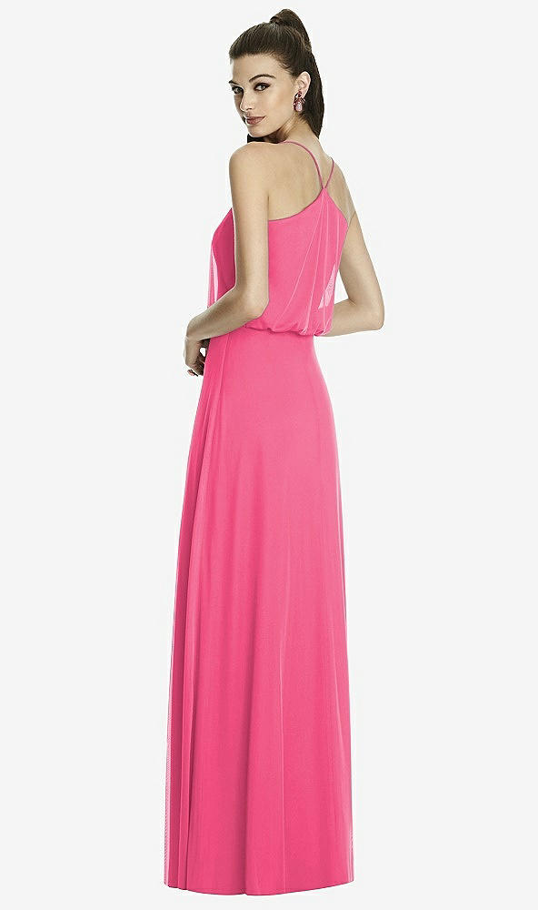 Back View - Forever Pink Alfred Sung Bridesmaid Dress D739