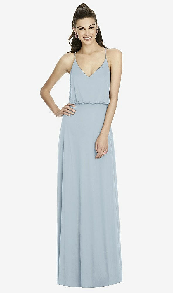 Front View - Mist Alfred Sung Bridesmaid Dress D739