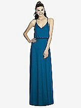 Front View Thumbnail - Ocean Blue Alfred Sung Bridesmaid Dress D739