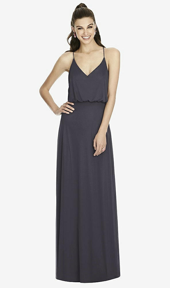 Front View - Onyx Alfred Sung Bridesmaid Dress D739