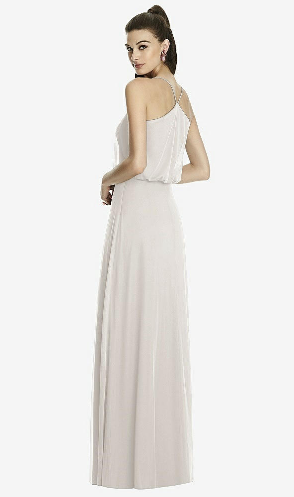 Back View - Oyster Alfred Sung Bridesmaid Dress D739