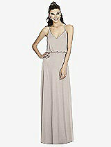 Front View Thumbnail - Taupe Alfred Sung Bridesmaid Dress D739