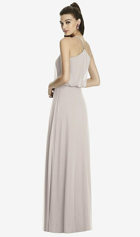 Back View - Taupe Alfred Sung Bridesmaid Dress D739