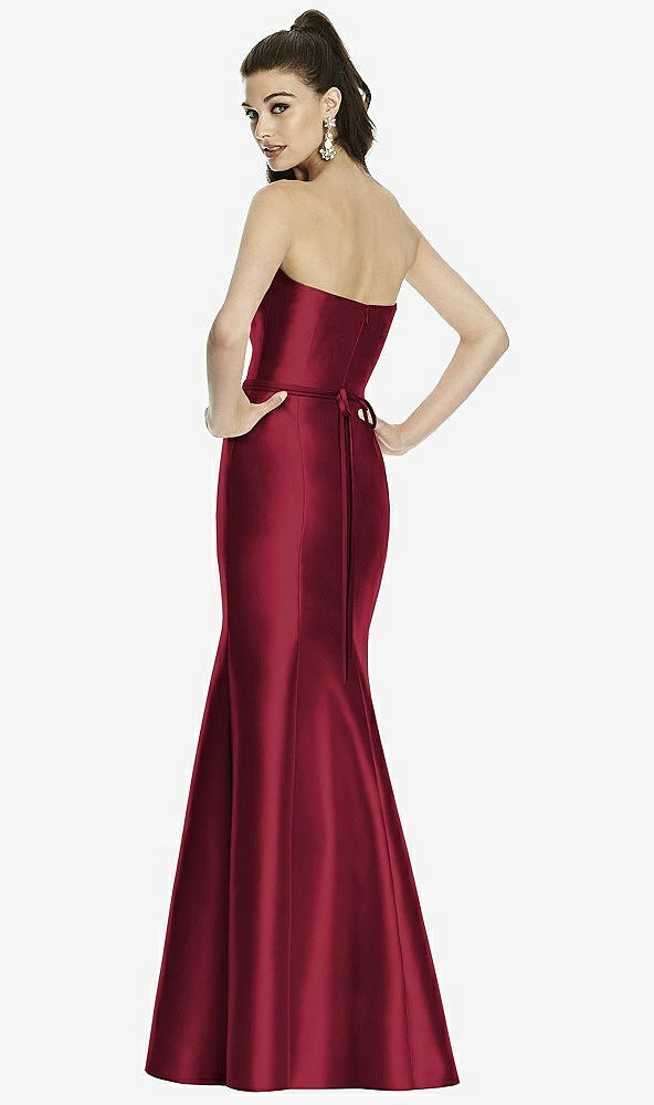 Back View - Burgundy Alfred Sung Style D742