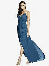 Front View Thumbnail - Dusk Blue Dessy Bridesmaid Dress 2989