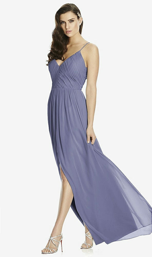Front View - French Blue Dessy Bridesmaid Dress 2989