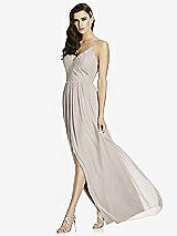 Front View Thumbnail - Taupe Dessy Bridesmaid Dress 2989