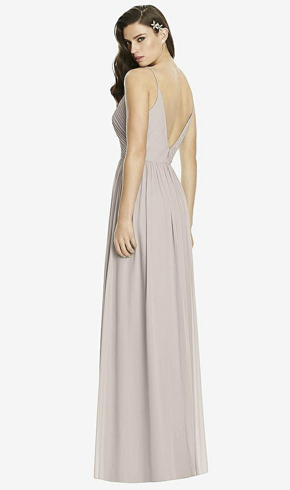 Back View - Taupe Dessy Bridesmaid Dress 2989