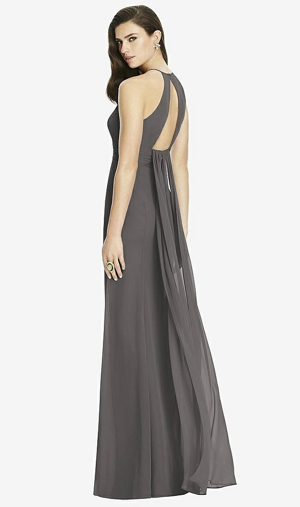 Front View - Caviar Gray Dessy Bridesmaid Dress 2990