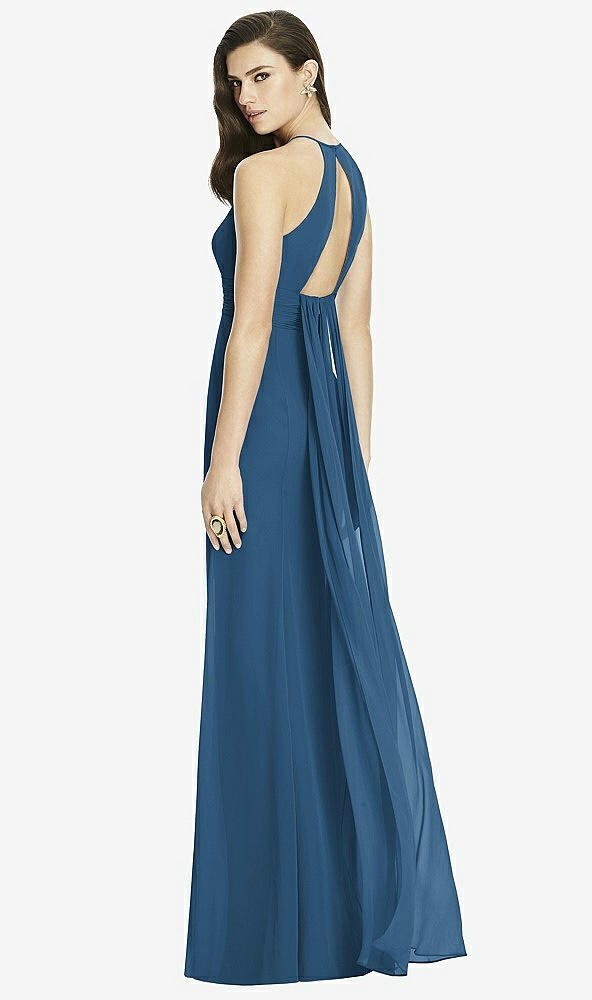Front View - Dusk Blue Dessy Bridesmaid Dress 2990