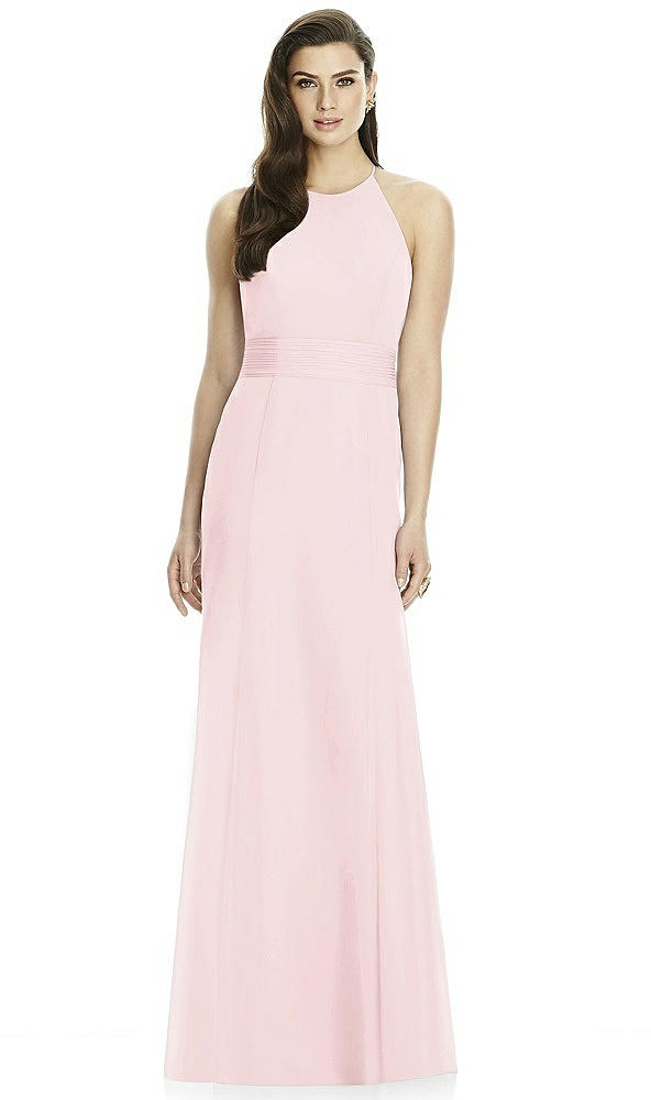 Back View - Ballet Pink Dessy Bridesmaid Dress 2990